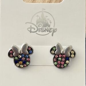 Disney Minnie Mouse Multi-Color Crystal Stud Earrings